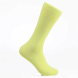 Men_s dress socks _ Lime yellow solid socks_Egyptian cotton